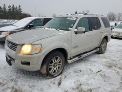 Salvage cars for sale at Bowmanville, ON auction: 2007 Ford Explorer Limited