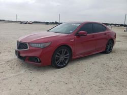 Salvage cars for sale at New Braunfels, TX auction: 2019 Acura TLX Technology