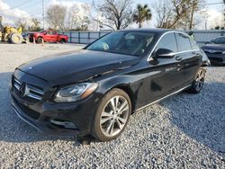 Salvage cars for sale at Riverview, FL auction: 2015 Mercedes-Benz C300