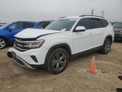 Salvage cars for sale at San Antonio, TX auction: 2021 Volkswagen Atlas S