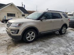 Salvage cars for sale at Northfield, OH auction: 2017 Ford Explorer XLT