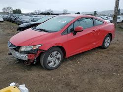 Salvage cars for sale at San Martin, CA auction: 2013 Honda Civic LX