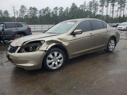 Salvage cars for sale at Harleyville, SC auction: 2008 Honda Accord EX