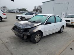 Salvage cars for sale from Copart Sacramento, CA: 2003 Honda Civic LX