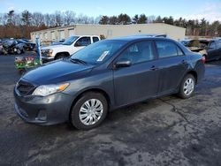 Salvage cars for sale at Exeter, RI auction: 2011 Toyota Corolla Base