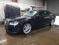 Salvage cars for sale at Elgin, IL auction: 2017 Audi A8 L Quattro