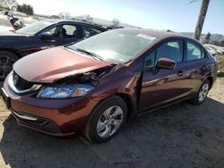 Salvage cars for sale at San Martin, CA auction: 2015 Honda Civic LX