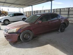 Salvage cars for sale at Anthony, TX auction: 2008 Honda Accord LX