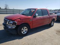 Ford salvage cars for sale: 2002 Ford F150 Supercrew