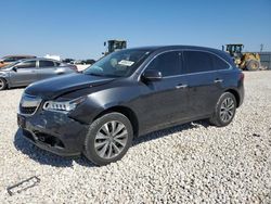 Salvage cars for sale from Copart Taylor, TX: 2016 Acura MDX Technology