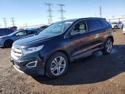 Salvage cars for sale at Elgin, IL auction: 2017 Ford Edge Titanium