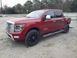 Salvage cars for sale at Savannah, GA auction: 2021 Nissan Titan SV