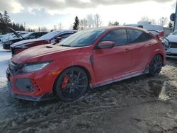 Salvage cars for sale from Copart Bowmanville, ON: 2018 Honda Civic TYPE-R