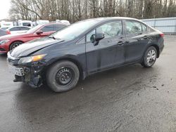 Salvage cars for sale from Copart Glassboro, NJ: 2012 Honda Civic LX