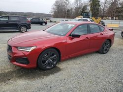 Salvage cars for sale from Copart Concord, NC: 2022 Acura TLX Tech A