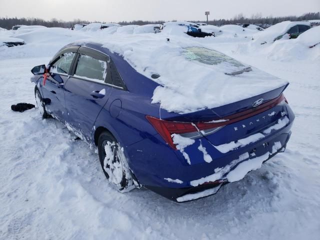 2021 Hyundai Elantra Blue