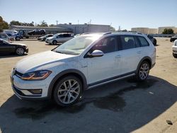 Volkswagen salvage cars for sale: 2019 Volkswagen Golf Alltrack S