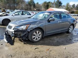 Salvage cars for sale at Mendon, MA auction: 2010 Honda Accord EXL