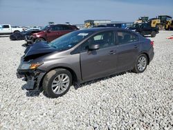 Salvage cars for sale at Temple, TX auction: 2012 Honda Civic EX