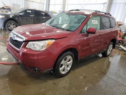 Salvage cars for sale at Wayland, MI auction: 2015 Subaru Forester 2.5I Limited