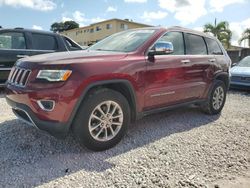 Salvage cars for sale at Opa Locka, FL auction: 2016 Jeep Grand Cherokee Limited