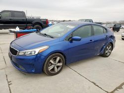 Salvage cars for sale at Grand Prairie, TX auction: 2018 KIA Forte LX