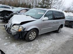 Salvage cars for sale at North Billerica, MA auction: 2005 KIA Sedona EX