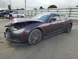 Salvage cars for sale at Miami, FL auction: 2017 Maserati Ghibli S