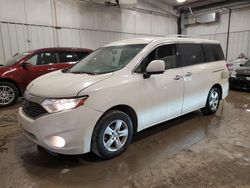 Salvage cars for sale at Franklin, WI auction: 2017 Nissan Quest S