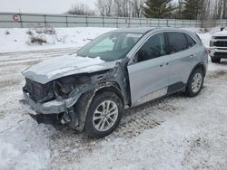 Salvage cars for sale at Davison, MI auction: 2022 Ford Escape SE