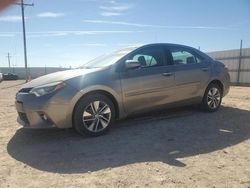 Salvage cars for sale at Andrews, TX auction: 2016 Toyota Corolla ECO