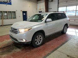 Toyota Highlander salvage cars for sale: 2012 Toyota Highlander Base