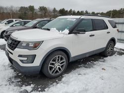 Salvage cars for sale at Exeter, RI auction: 2017 Ford Explorer Sport