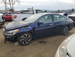 Salvage cars for sale at San Martin, CA auction: 2017 Honda Accord EX