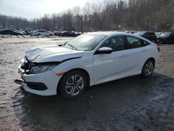 Salvage cars for sale at Marlboro, NY auction: 2016 Honda Civic LX