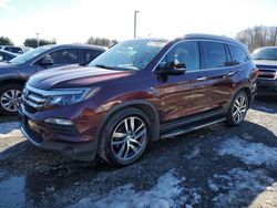 Salvage cars for sale at East Granby, CT auction: 2017 Honda Pilot Touring