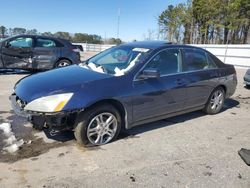 Salvage cars for sale at Dunn, NC auction: 2006 Honda Accord EX