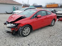 Salvage cars for sale at Columbus, OH auction: 2012 Honda Civic EXL