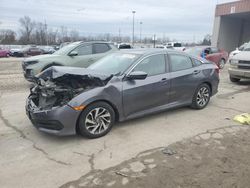 Salvage cars for sale at Fort Wayne, IN auction: 2016 Honda Civic EX