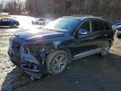 Salvage cars for sale at Marlboro, NY auction: 2019 Infiniti QX60 Luxe