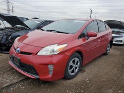 Salvage cars for sale at Elgin, IL auction: 2012 Toyota Prius