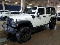 Jeep Wrangler Unlimited Sport salvage cars for sale: 2016 Jeep Wrangler Unlimited Sport