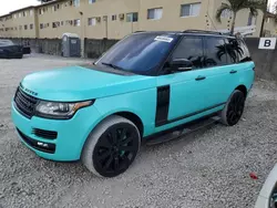 Clean Title Cars for sale at auction: 2016 Land Rover Range Rover Supercharged