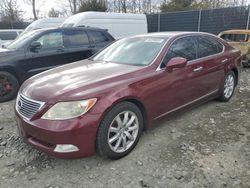 Salvage cars for sale at Waldorf, MD auction: 2008 Lexus LS 460