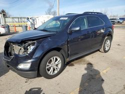 Salvage cars for sale at Pekin, IL auction: 2017 Chevrolet Equinox LT