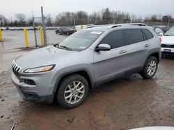 Salvage cars for sale at Chalfont, PA auction: 2017 Jeep Cherokee Latitude