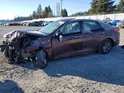 Salvage cars for sale at Graham, WA auction: 2020 KIA Optima LX