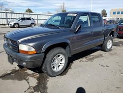 Salvage cars for sale at auction: 2002 Dodge Dakota Quad Sport