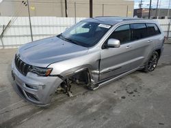 Salvage cars for sale at Sun Valley, CA auction: 2020 Jeep Grand Cherokee Overland