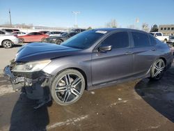 Salvage cars for sale at Littleton, CO auction: 2016 Honda Accord Sport